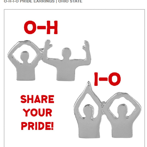 Ohio State University OSU Buckeyes Earrings NWT S - Picture 2 of 4